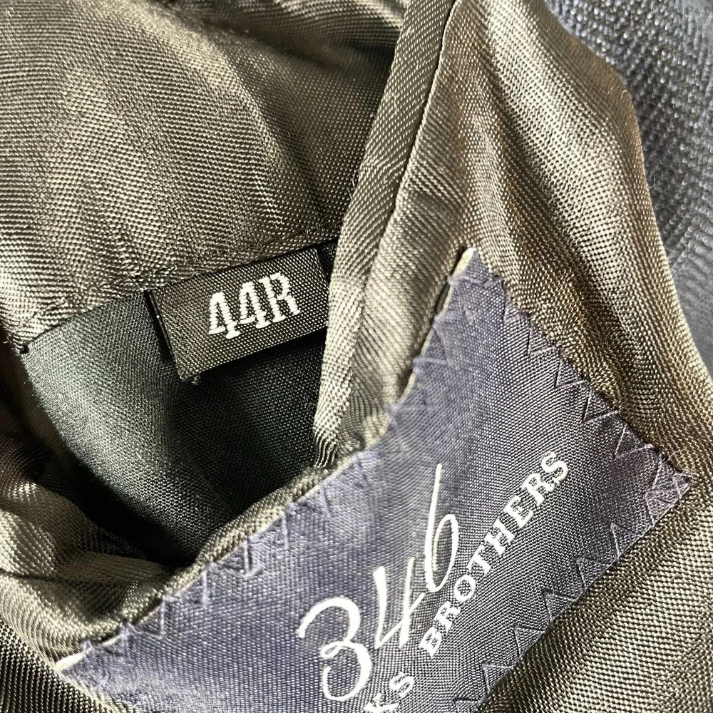 Brooks Brothers Blazer Mens‎ 44 R Blue Sports Coat Silk Wool Linen Blend Career